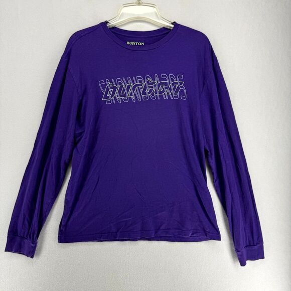 Burton Other - Burton Snowboards Long Sleeve‎ Graphic Tshirt Purple Color Mens Size S